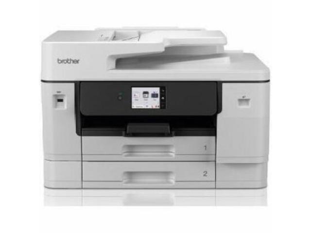 Brother - INKvestment 6960 Wireless Color All-in-One Inkjet Printer with 11”x17” capabilities/2 Paper Trays (MFCJ6960DW) - Gray - image 3