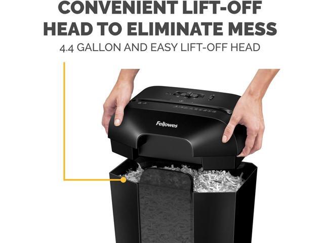 Fellowes Powershred LX41 8 Sheet Micro-Cut Paper Shredder for Home Office - Micro Cut - 8 Per Pass - for shredding Staples, Paper Clip, Credit Card...