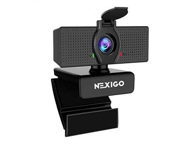 1080p web camera, hd webcam with microphone & privacy cover, nexigo n60 usb computer camera, 110-degree wide angle, plug and play, for...