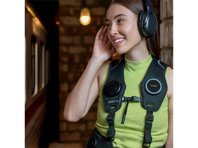 Woojer - HiFi Haptic Vest 4 - Compatible with PS (3,4,5) Xbox (Series X, One, 360) Nintendo (Switch, 3DS) - Black - image 5