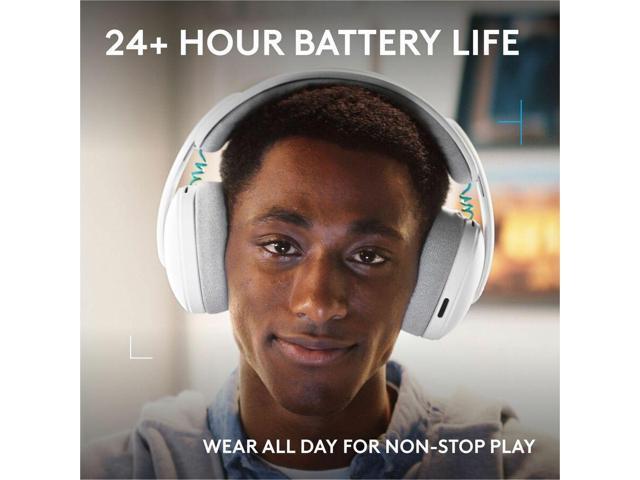Logitech - G325 LIGHTSPEED Wireless Bluetooth Gaming Headset with Noise Reduction Microphone for PC, PlayStation, Switch, Mobile - White - image 3