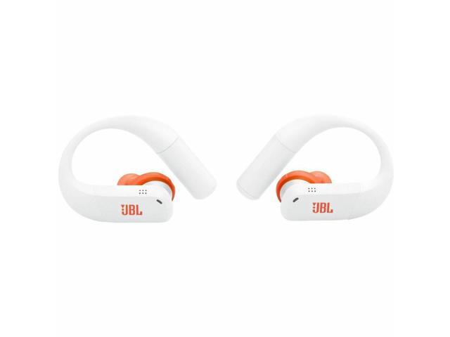 JBL - Endurance Peak 4 - TRUE Wireless Bluetooth Noise Cancelling Sport In-Ear Earbuds - 2027 - White / Orange - image 3