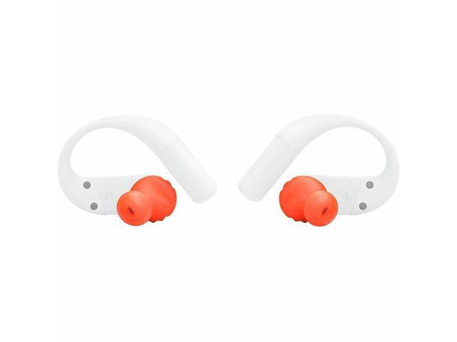 JBL - Endurance Peak 4 - TRUE Wireless Bluetooth Noise Cancelling Sport In-Ear Earbuds - 2027 - White / Orange - image 5
