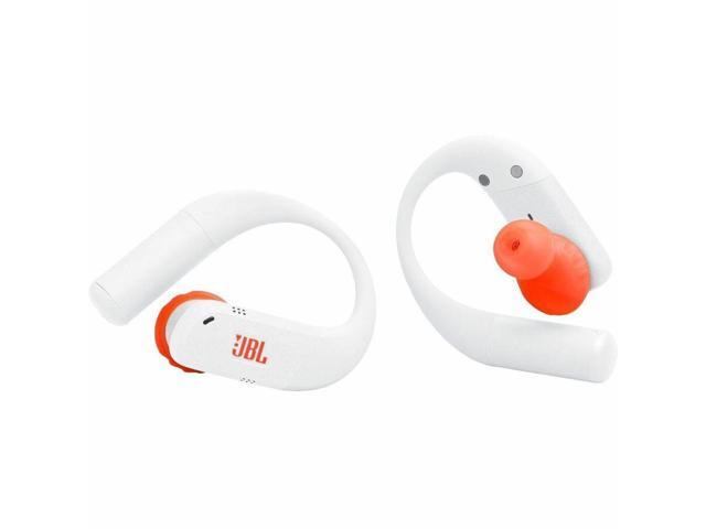 JBL - Endurance Peak 4 - TRUE Wireless Bluetooth Noise Cancelling Sport In-Ear Earbuds - 2027 - White / Orange - image 7