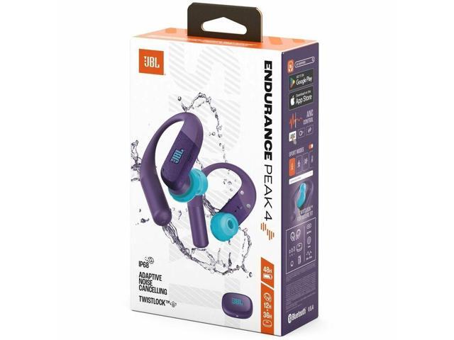 JBL - Endurance Peak 4 - TRUE Wireless BluetoothNoise Cancelling Sport In-Ear Earbuds - 2026 - Purple - image 6