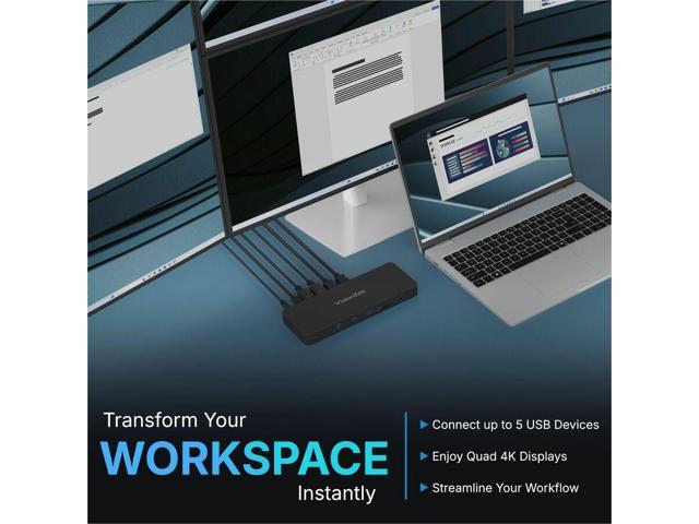 VisionTek VT8100 Quad 4K Docking Station - image 6