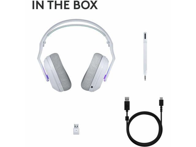 Logitech - G522 LIGHTSPEED Wireless Bluetooth Over-the-Ear Gaming Headset for Windows - White - image 3