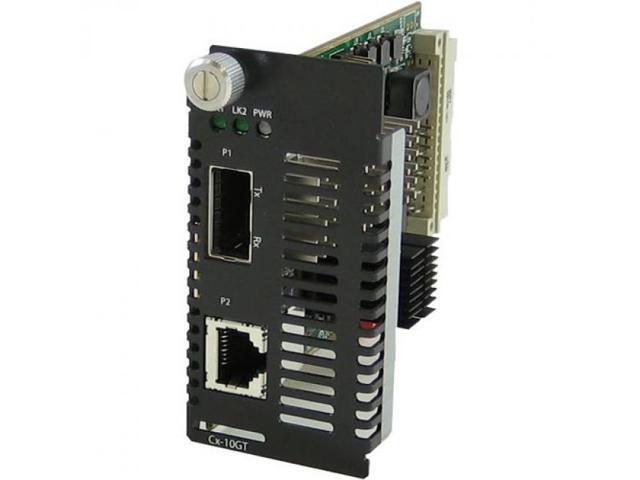 Perle C-10GRT-SFP Media Converter - Network (RJ-45) - Multi-mode, Single-mode - 10 Gigabit Ethernet - 10GBase-T - 0.10 km - 1 x Expansion Slots -...