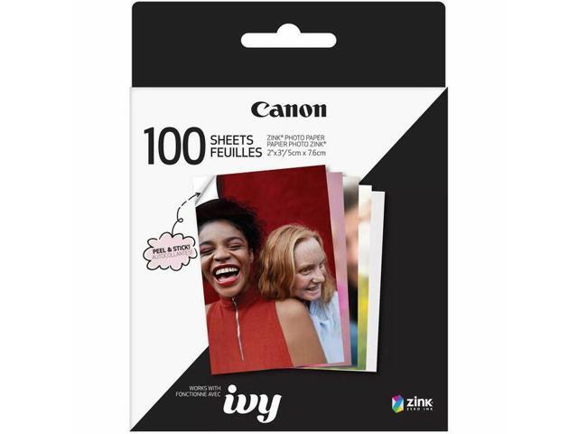 Canon 2x3' ZINK Photo Sticker Paper Pack, 100 Sheets
