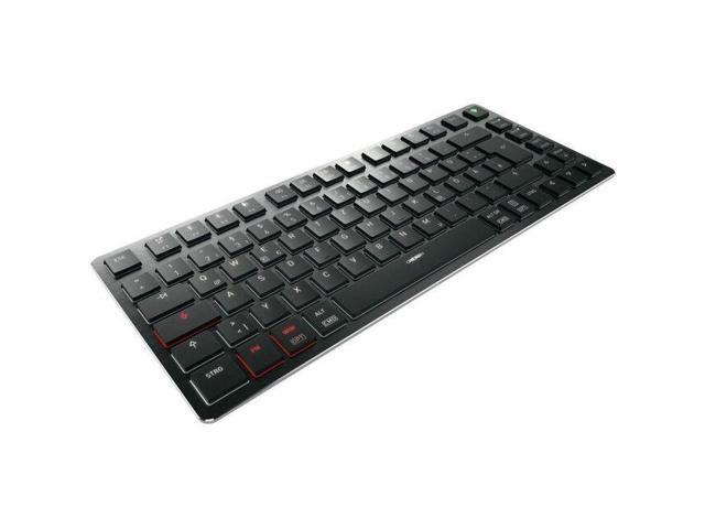 CHERRY MXU-270 Keyboard - Wired/Wireless Connectivity - Bluetooth/RF - Compact - 5.2 - 32.81 ft - 2.40 GHz - USB 2.0 Type A Interface - RGB LED -...