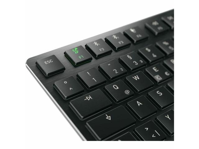 CHERRY MXU-270 Keyboard - Wired/Wireless Connectivity - Bluetooth/RF - Compact - 5.2 - 32.81 ft - 2.40 GHz - USB 2.0 Type A Interface - RGB LED -...