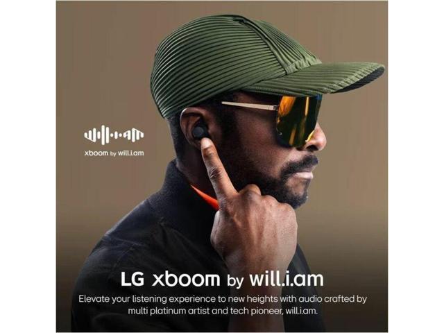 LG Xboom Buds Earset - Google Assistant, Siri - Stereo - True Wireless - Bluetooth - Earbud - Binaural - In-ear - Noise Cancelling Microphone -...