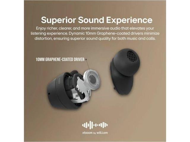LG Xboom Buds Earset - Google Assistant, Siri - Stereo - True Wireless - Bluetooth - Earbud - Binaural - In-ear - Noise Cancelling Microphone -...