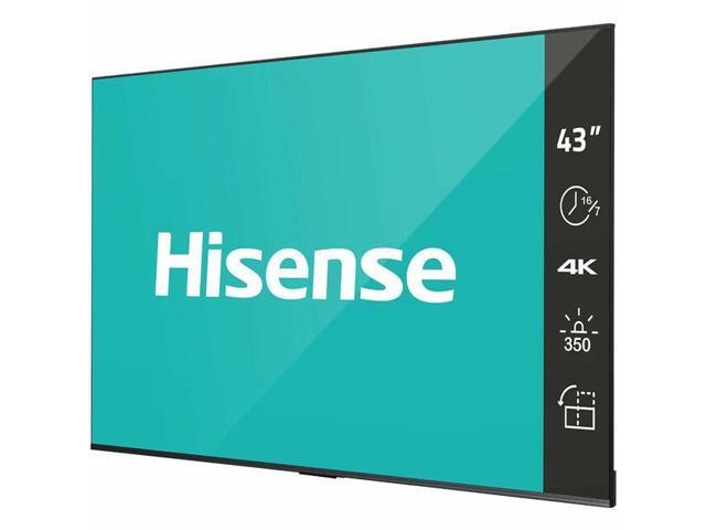Hisense 43DP30FE 4K UHD Digital Signage Display - 16/7 Operation - 43' LCD - Advanced Super Dimension Switch ( ADS ) - 16 Hours/ 7 Days Operation -.
