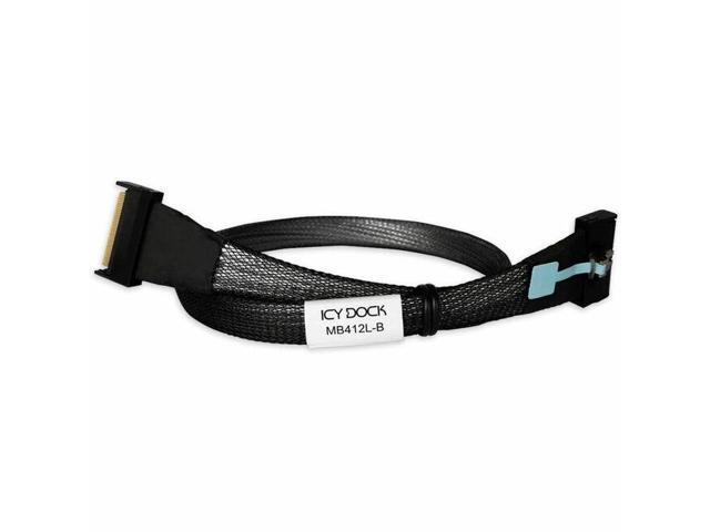 Icy Dock MCIO 8i SFF-TA-1016 to MCIO 8i SFF-TA-1016 Cable - 0.5M - 1.64 ft MCIO Data Transfer Cable for NVMe Controller, Storage Device, Storage.