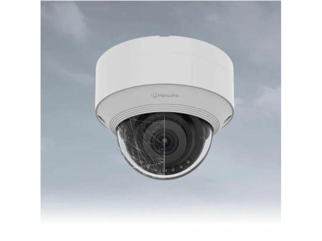 Wisenet QNV-C8013R 5 Megapixel Outdoor Network Camera - Color - Dome - White - TAA Compliant - 82.02 ft Infrared Night Vision - H.264, H.265,...