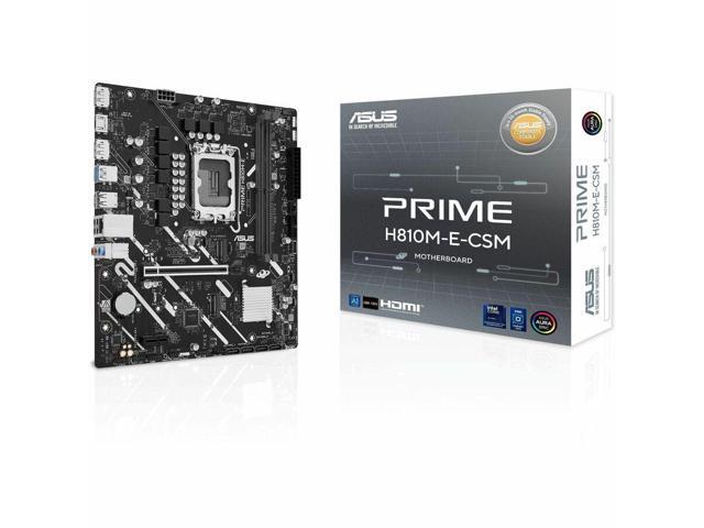Asus Prime H810M-E-CSM Desktop Motherboard - Intel H810 Chipset - Socket LGA-1851 - Micro ATX - Core Ultra Processor Supported - 128 GB DDR5 SDRAM...