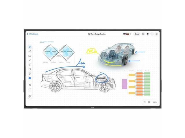 DTEN ONboard DBR1455E-WB Collaboration Display - 55' LCD - Capacitive - Touchscreen - 16:9 Aspect Ratio - 3840 x 2160 - LED - 2160p - USB - HDMI