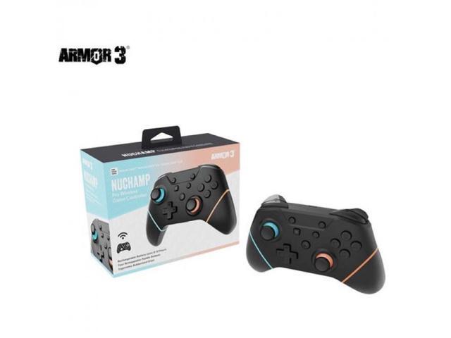 Switch 2 Accessory: Hyperkin-Wireless Controller Armor NuChamp Orange Blue - Compatible with all Nintendo Switch Models
