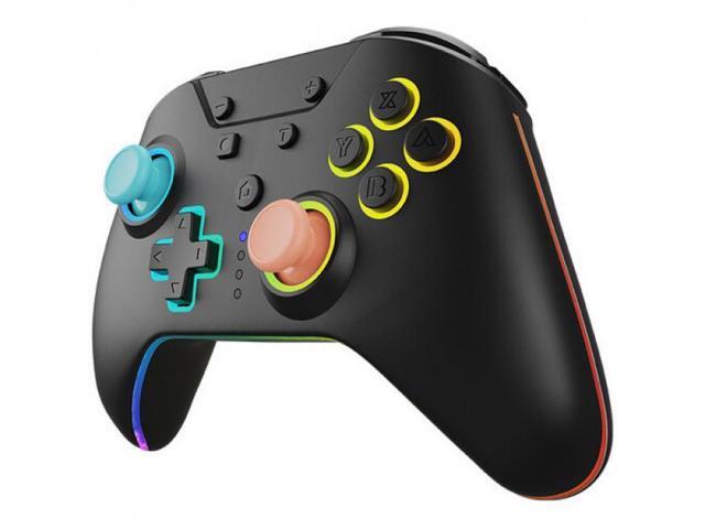 Switch 2 Accessory: Hyperkin NuRival Wireless Hall Effect Stick Game Controller (Blue Orange) - Armor3 for Nintendo Switch 2
