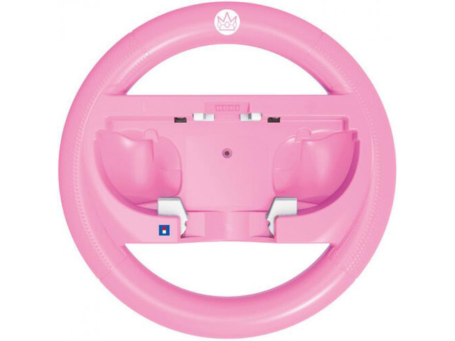 Switch 2 Accessory: Racing Wheel Attachment-HORI Mario Kart Racing PEACH Edition:Officially Licensed by Nintendo