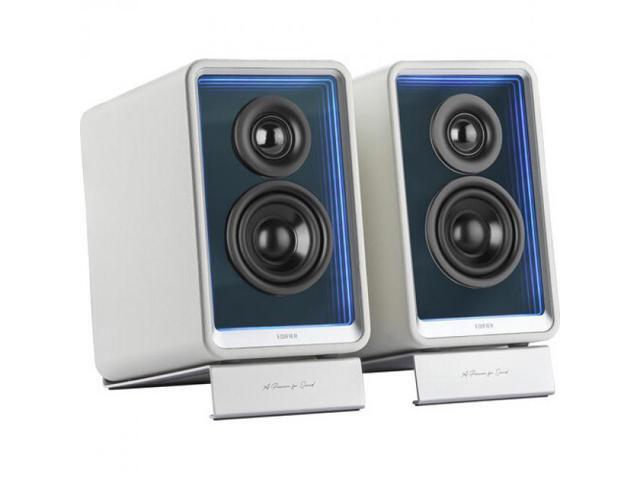 Edifier - QR65 2.0 Bluetooth Multimedia Speaker System with 65W GaN Charging, Lighting Effects, and Strong Base (Pair) - White - image 9