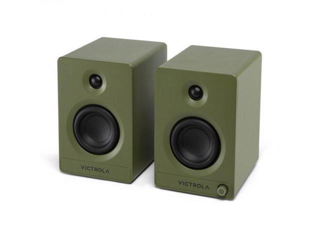Victrola VPS-400-GRN Tempo Bluetooth Bookshelf Speaker (Pair) (Green)
