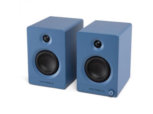 Victrola VPS-400-BLU Tempo Bluetooth Bookshelf Speaker (Pair) (Blue)