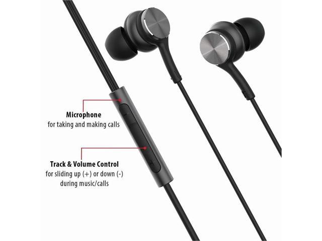 Maxell Fusion X USB-C Earbuds - Stereo - USB Type C - Wired - 32 Ohm - 20 Hz to 20 kHz - Earbud - Binaural - In-ear - 3.94 ft Cable - Black