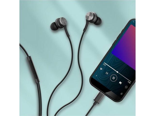 Maxell Fusion X USB-C Earbuds - Stereo - USB Type C - Wired - 32 Ohm - 20 Hz to 20 kHz - Earbud - Binaural - In-ear - 3.94 ft Cable - Black