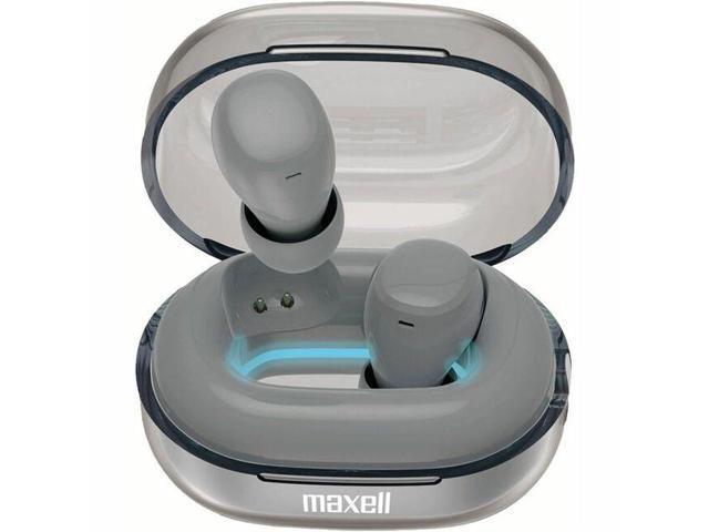 Maxell Tune Out SPL-GRY Earset - Stereo - True Wireless - Bluetooth - 32.8 ft - Earbud - Binaural - In-ear - Noise Cancelling Microphone - Gray