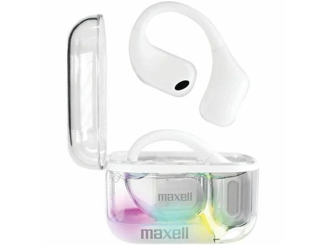 Maxell Open Wireless Earhooks - Stereo - True Wireless - Bluetooth - 32.8 ft - 16 Ohm - 20 Hz to 20 kHz - Earbud, Open-ear, Behind-the-ear,...