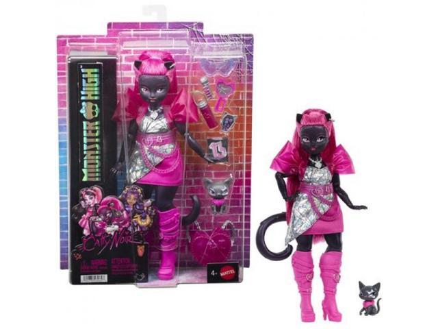 Mattel Monster High Catty Noir Doll with Pet Cat Amulette - HXH76