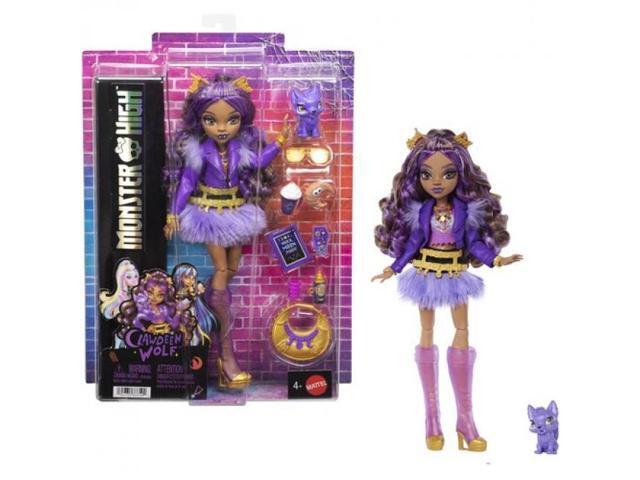 Mattel Monster High Clawdeen Wolf Doll with Pet Crescent - JHK30