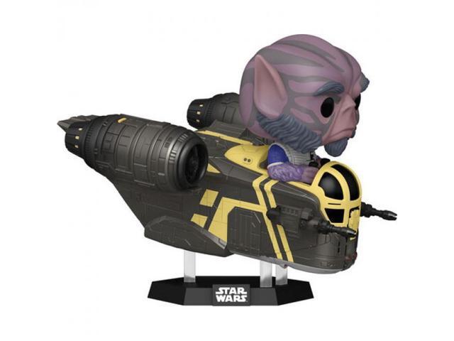 Funko POP Rides Deluxe Star Wars Mandalorian Zeb Orrelios in the Razor Crest Figure 5.3 Inches