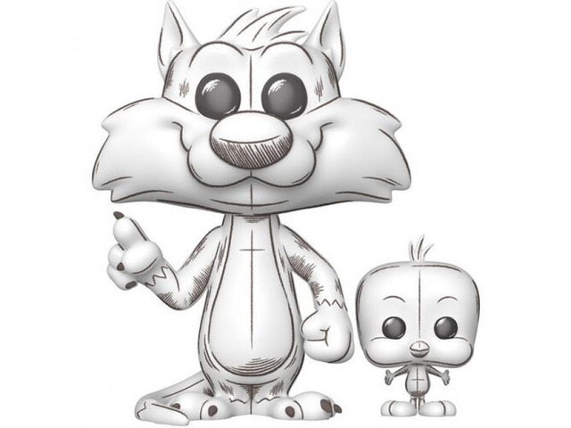 Funko POP! & Buddy: Looney Tunes - Sylvester & Tweety, Sketched
