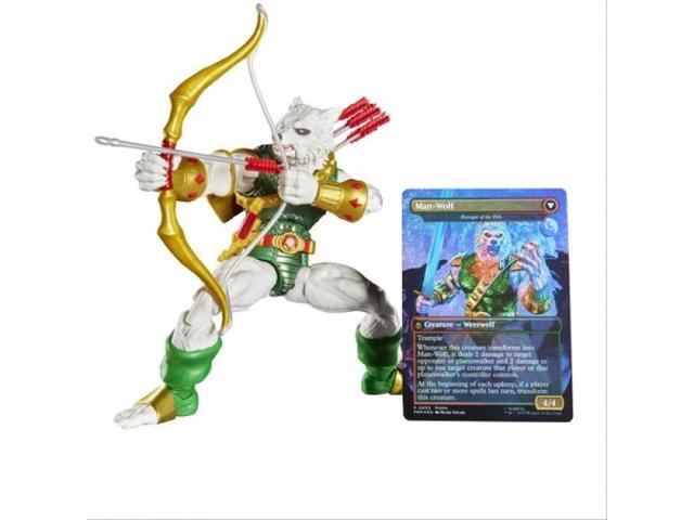 Spider-Man - Marvel Legends x Magic: The Gathering - Man-Wolf Action Figure plus Exclusive Foil Trading Card