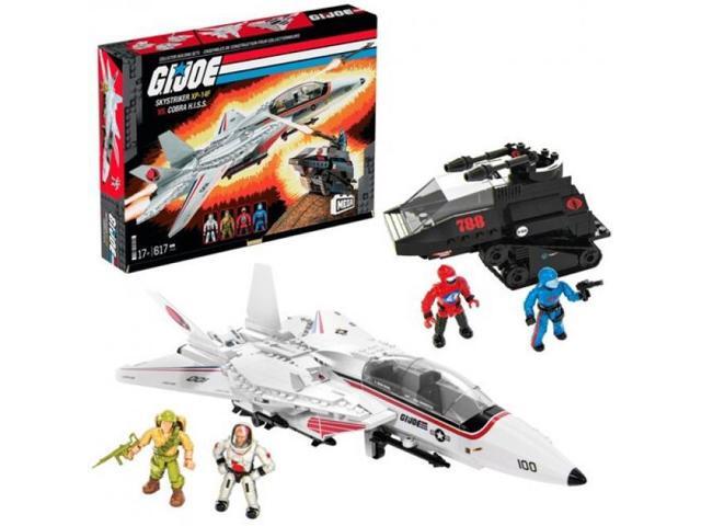MEGA BLOKS - G. I. JOE Skystriker vs. COBRA H. I.S. S. Building Set, 617 Peice Building Toy Set
