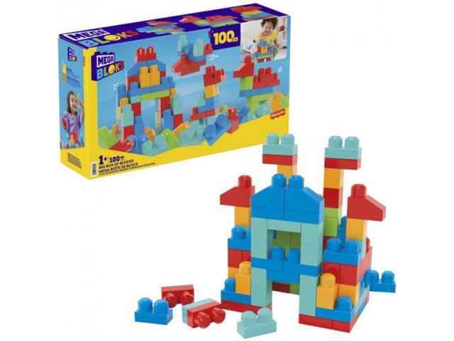 MEGA BLOKS - Big Box of Blocks, 100 Piece Toddler Buiding Toy Set