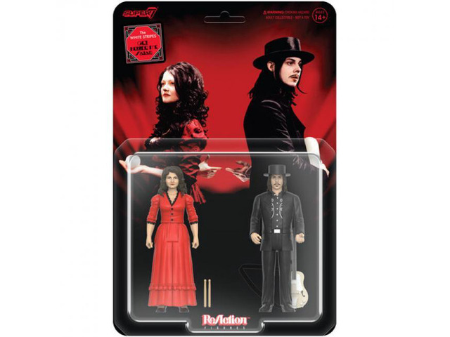 Super7 White Stripes ReAction Figures Get Behind Me Satan 2-Pack - RE-WHTE-10170