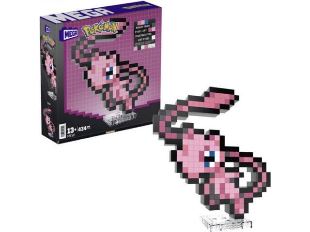Mega Bloks - Pokemon Mew, Pixel Art, 434 Piece Building Toy Set