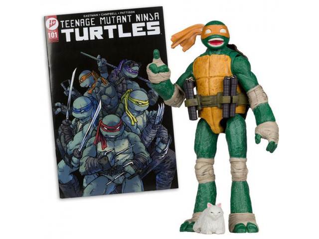 McFarlane Toys Teenage Mutant Ninja Turtles Page Punchers Michelangelo 5in Action Figure with Comic - 11347