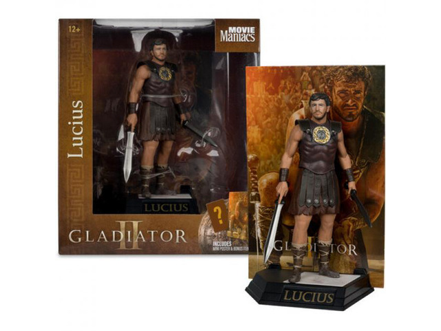 McFarlane Toys Gladiator II Movie Maniacs Lucius 6in Posed Figure - 14091