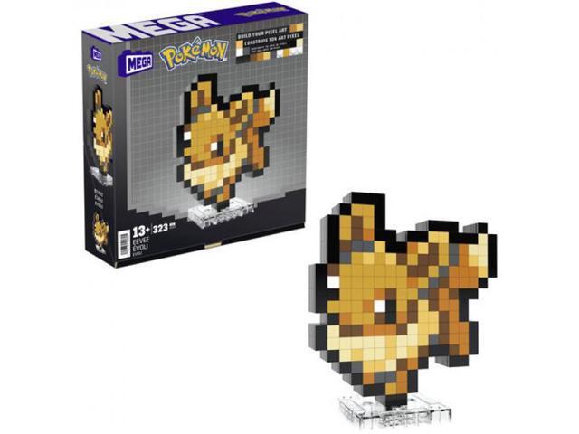 Mega Bloks - Pokemon Eevee, Pixel Art, 323 Piece Building Toy Set