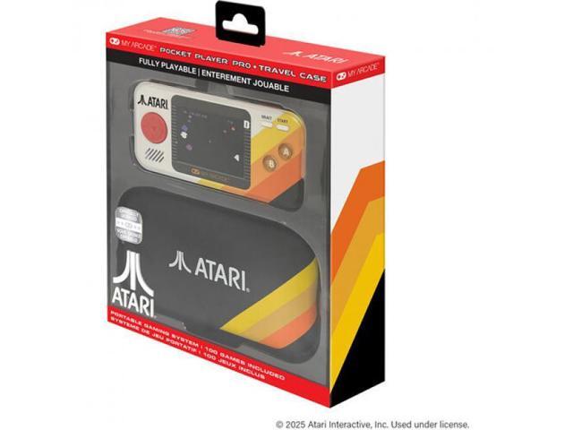 My Arcade - DGUNL-7146 Atari Pocket Player Pro Portable Handheld Gaming System With Travel Case