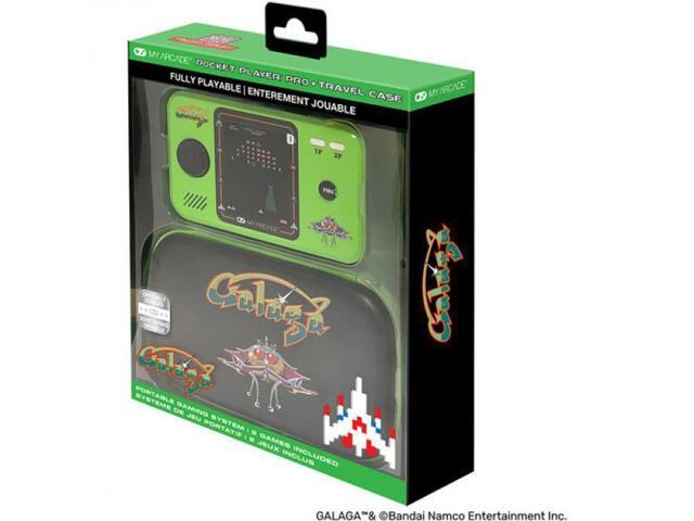 My Arcade - DGUNL-7145 Galaga Pocket Player Pro Portable Handheld Gaming System With Travel Case