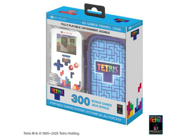 My Arcade - DGUNL-7166 Tetris Go Gamer Portable Handheld Gaming System With Travel Case