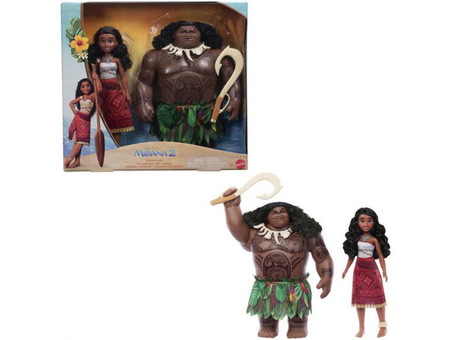 Mattel Disney Moana 2 Moana & Maui Voyager Fashion Doll Set - JDD42