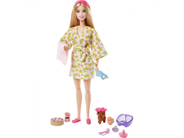 Mattel Barbie Doll with Puppy, Self-Care Spa Day - HKT90
