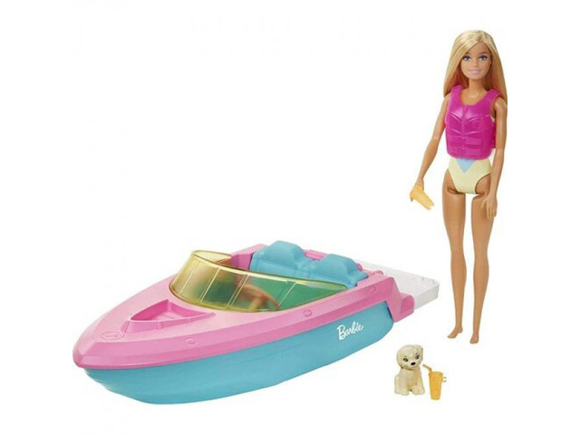 Mattel Barbie Doll and Boat Playset - GRG30